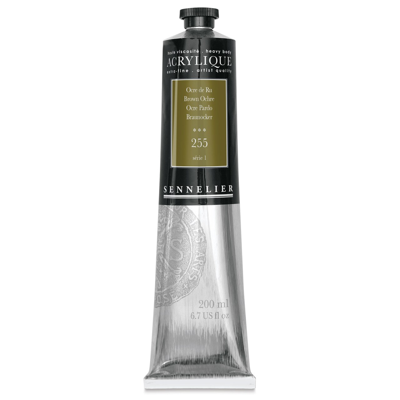 Sennelier Extra-Fine Artist Acryliques - Brown Ochre, 200 ml tube